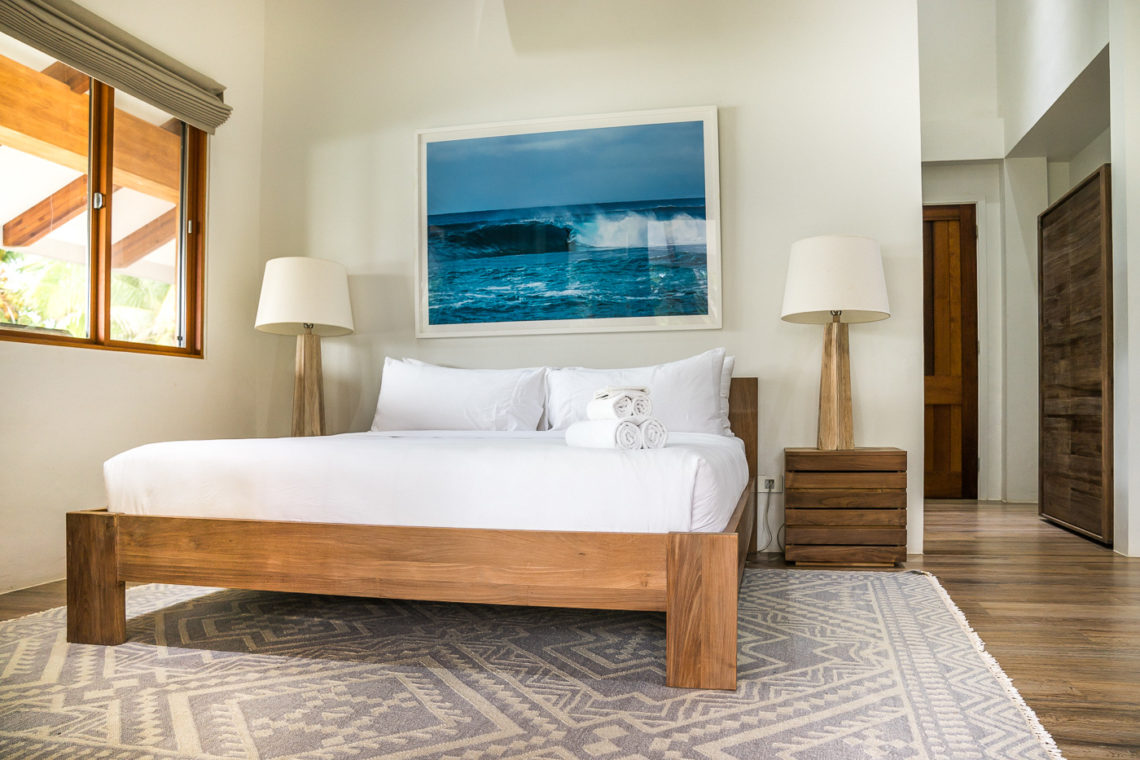 Bedroom in Beran lodge, Marshall Islands