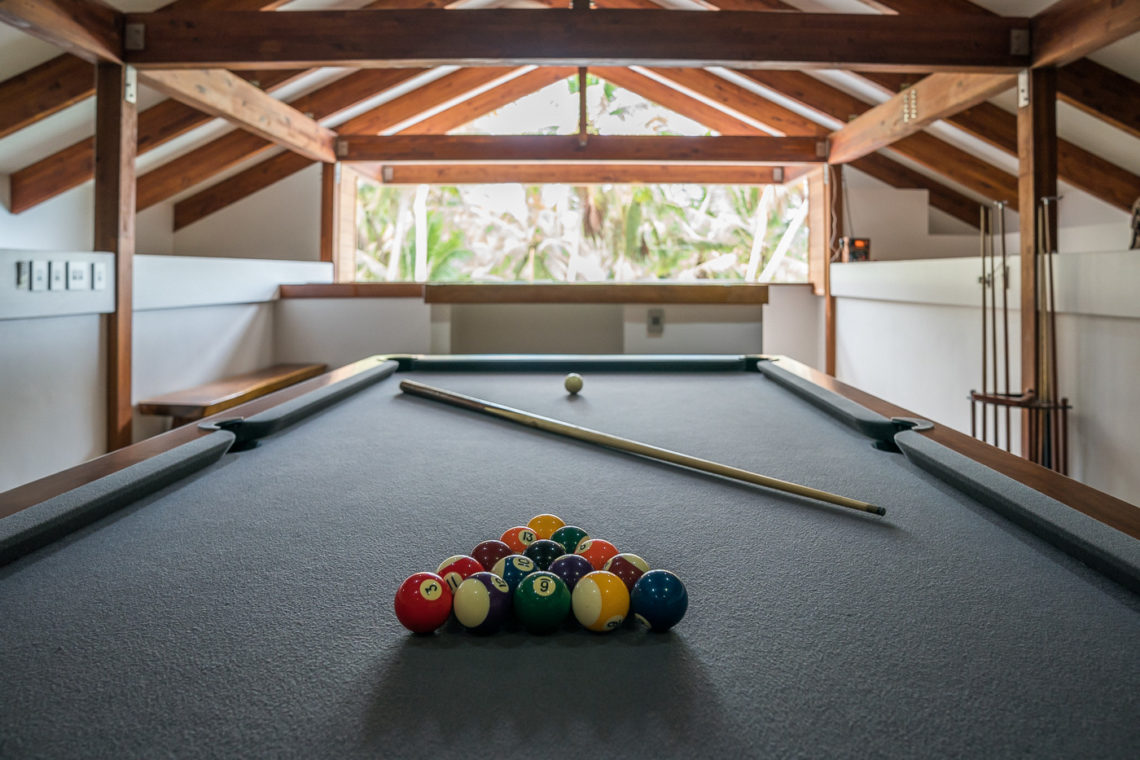 Pool table in Beran Island Resort