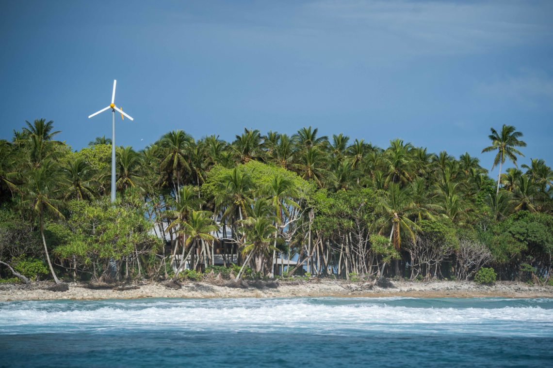 Wind turbines in Beran resort