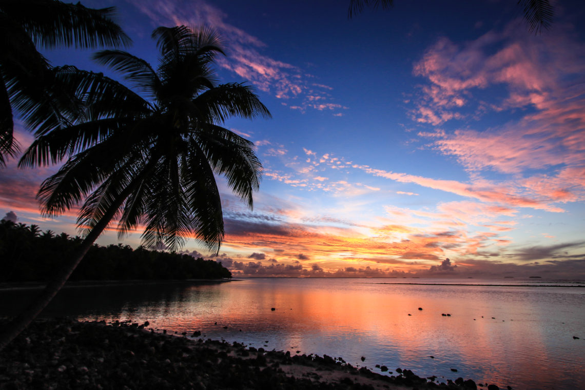 Walk in the beach of Beran Island