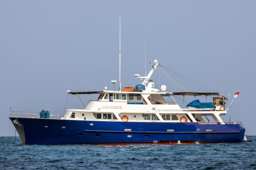 Indies Trader III Surf Boat in the Mentwais Islands