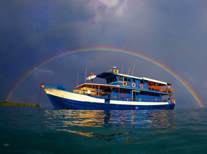 Budyadahri Surf Boat in the Mentwais Islands