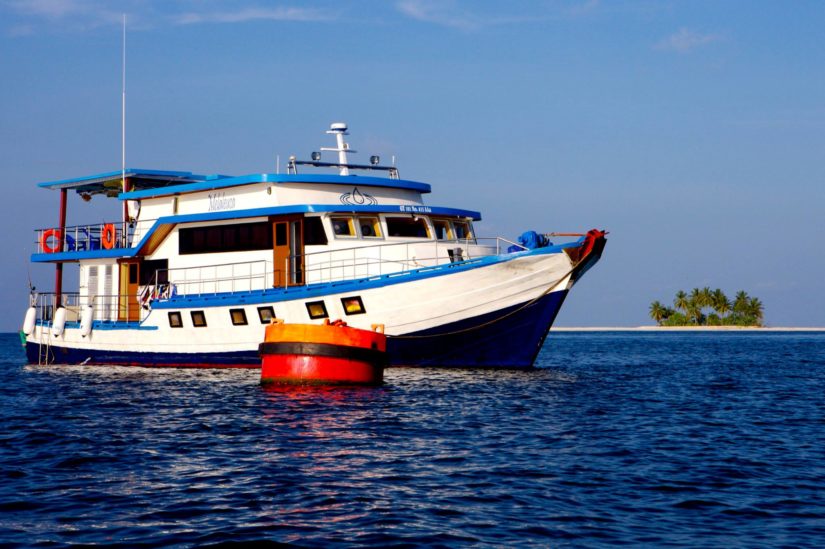 Malaleuca Surf Boat in the Mentwais Islands