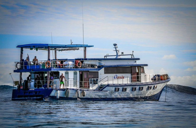 Oasis Surf Boat in the Mentwais Islands