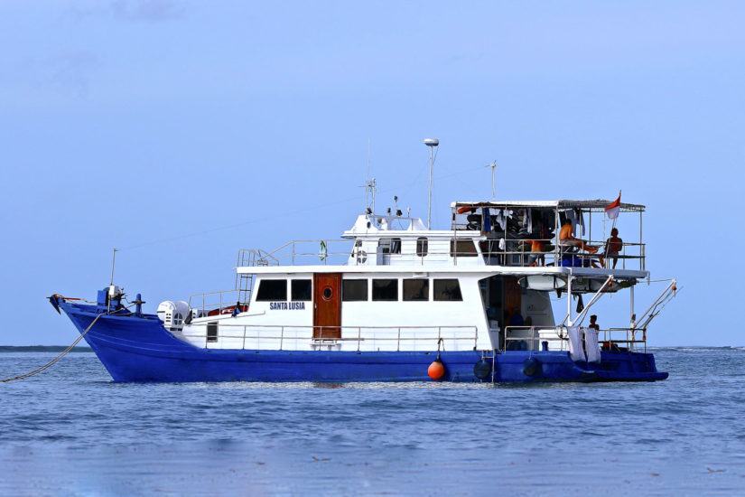 Santa Lusia Surf Boat in the Mentwais Islands