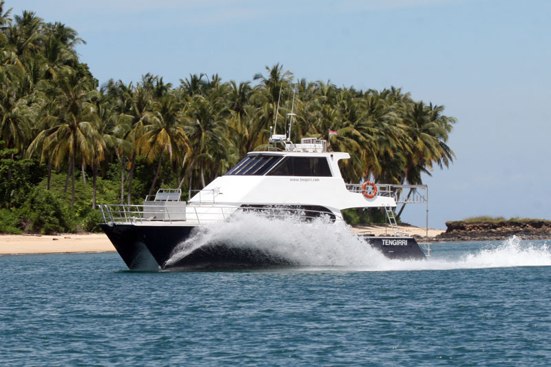 Tengirri Surf Boat in the Mentwais Islands